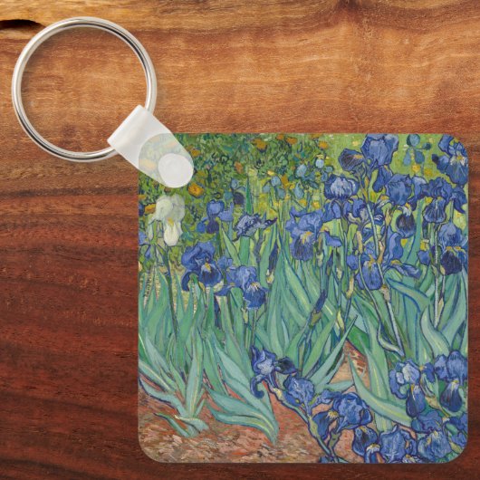 Irises van Vincent Van Gogh Sleutelhanger (Voorkant)