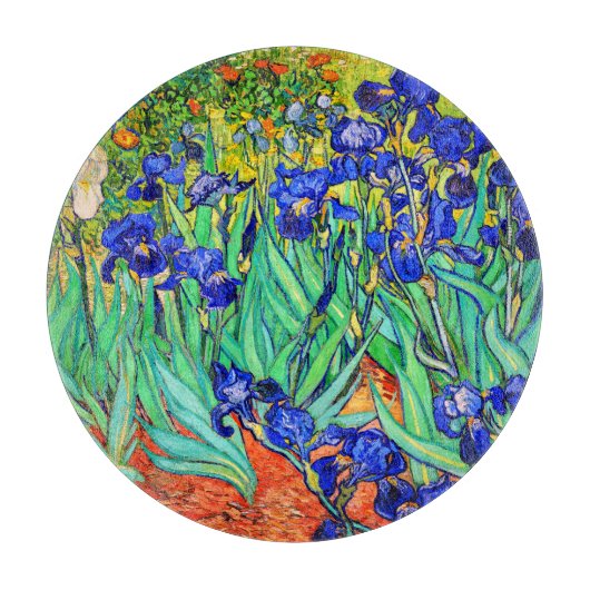 Irises van Vincent Van Gogh Snijplank (Voorkant)