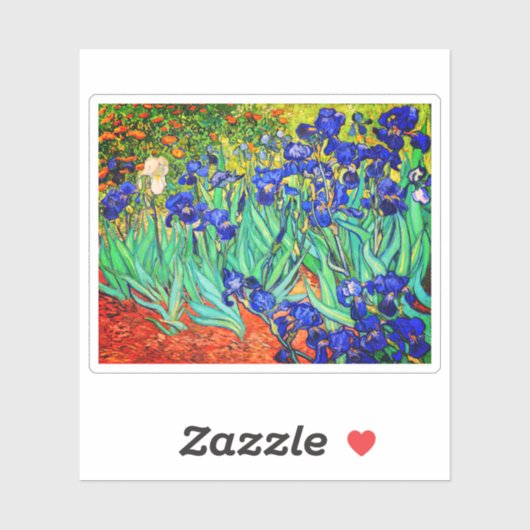Irises van Vincent Van Gogh Sticker (Vel)