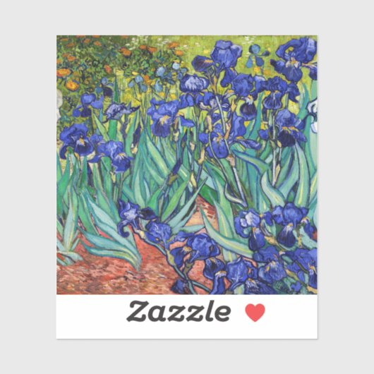 Irises van Vincent van Gogh Sticker (Vel)