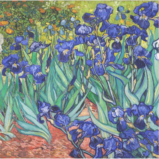 Irises van Vincent van Gogh Sticker (Voorkant)