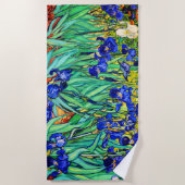 Irises van Vincent Van Gogh Strandlaken (Voorkant)