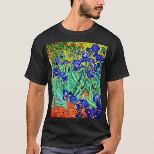 Irises van Vincent Van Gogh T-shirt (Voorkant)