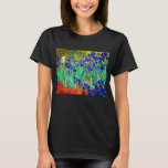 Irises van Vincent Van Gogh T-shirt<br><div class="desc">Vincent Van Gogh Iopen . Het schilderij dat hij in 1889 in Saint-Paul-de-Mausole Asiel in Saint-Rémy-de-Provence in Frankrijk heeft gemaakt, is in 1889 getekend. Het is een oliefilter. Dit mooie kunstschilderij toont een gebied van irisbloem-planten. Vincent Van Gogh was een beroemde kunstenaar. Hij was een nederlandse post-impressionistische schilder. Dit schilderij...</div>