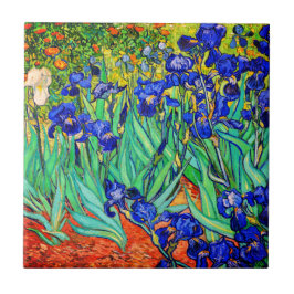 Irises van Vincent Van Gogh Tegeltje