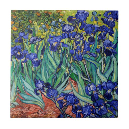 Irises van Vincent van Gogh Tegeltje (Voorkant)