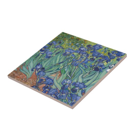 Irises van Vincent Van Gogh Tegeltje (Zijkant)