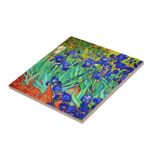 Irises van Vincent Van Gogh Tegeltje (Zijkant)