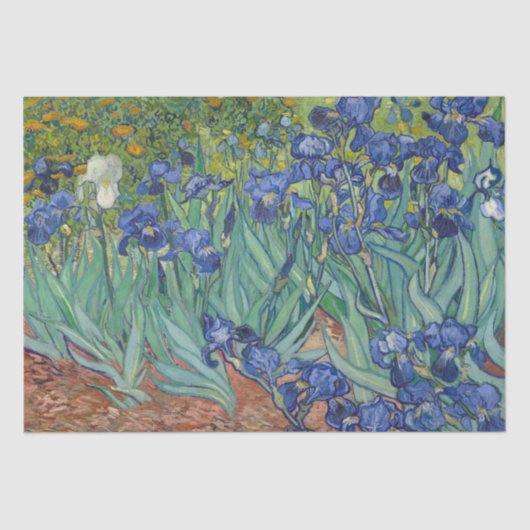 Irises van Vincent Van Gogh Tissuepapier (Voorkant)