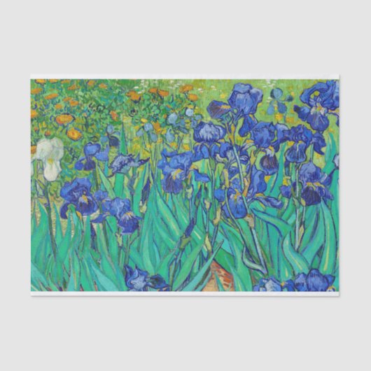 Irises van Vincent Van Gogh Tissuepapier (Voorkant)