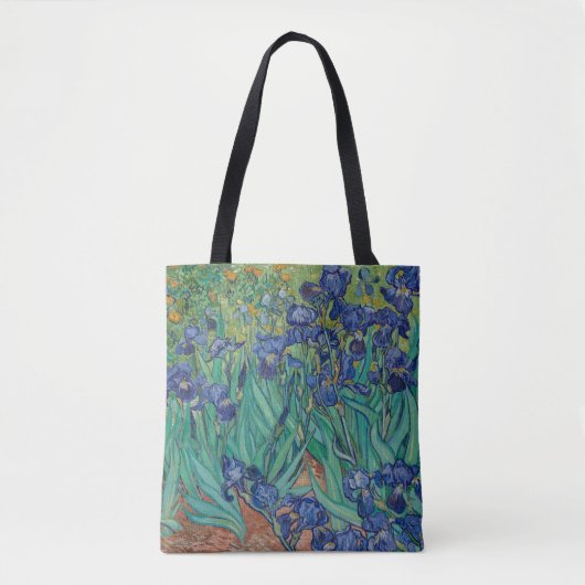 "Irises" van Vincent van Gogh Tote Bag (Voorkant)