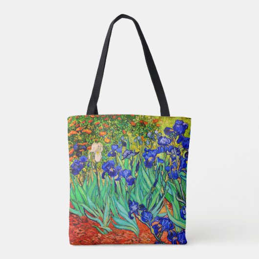 Irises van Vincent Van Gogh Tote Bag (Achterkant)