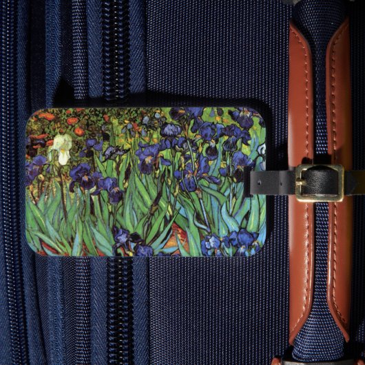Irises van Vincent van Gogh, tuinkunst Bagagelabel (Voorkant Insitu 4)