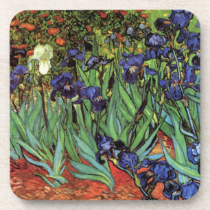 Irises van Vincent van Gogh,  tuinkunst Bier Onderzetter
