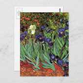Irises van Vincent van Gogh,  tuinkunst Briefkaart (Voorkant / Achterkant)