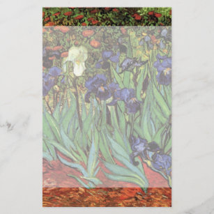 Irises van Vincent van Gogh,  tuinkunst Briefpapier