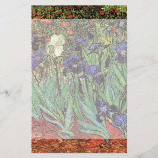 Irises van Vincent van Gogh,  tuinkunst Briefpapier (Voorkant)