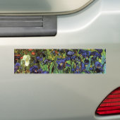 Irises van Vincent van Gogh, tuinkunst Bumpersticker (Op auto)