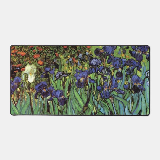 Irises van Vincent van Gogh,  tuinkunst Bureaumat (Voorkant)