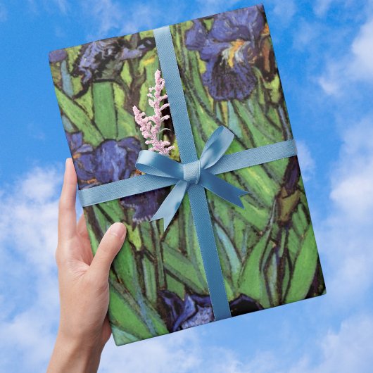 Irises van Vincent van Gogh,  tuinkunst Cadeaupapier