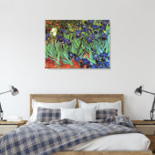 Irises van Vincent van Gogh,  tuinkunst Canvas Afdruk (Insitu (Slaapkamer))