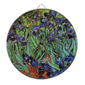 Irises van Vincent van Gogh,  tuinkunst Dartbord (Voorkant)
