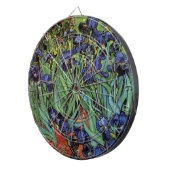 Irises van Vincent van Gogh,  tuinkunst Dartbord (Voorkant Rechts)