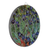 Irises van Vincent van Gogh,  tuinkunst Dartbord (Voorkant Links)