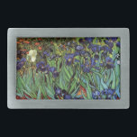 Irises van Vincent van Gogh,  tuinkunst Gesp<br><div class="desc">Irises (1889) van Vincent van Gogh is een kunstschilderij van het impressionisme, een landschapsschilderij met een tuin met paarse, bebaarde irissen die door oranje papavers worden geteeld. Een enkele witte irisbloem bloeit aan de rand. Over de kunstenaar: Vincent Willem van Gogh (1853-1890) was een van de beroemdste Post Impressionist schilders...</div>