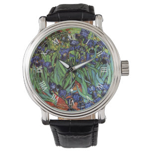 Irises van Vincent van Gogh,  tuinkunst Horloge
