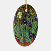 Irises van Vincent van Gogh,  tuinkunst Keramisch Ornament (Rechts)