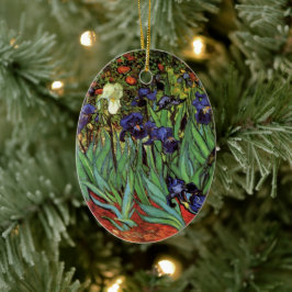 Irises van Vincent van Gogh,  tuinkunst Keramisch Ornament