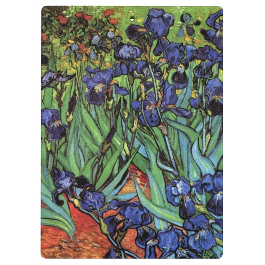 Irises van Vincent van Gogh,  tuinkunst Klembord (Achterkant)