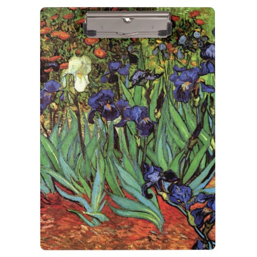 Irises van Vincent van Gogh, tuinkunst Klembord (Voorkant)