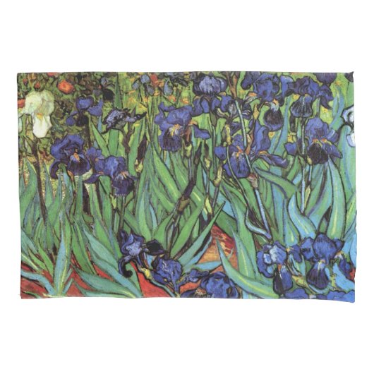 Irises van Vincent van Gogh,  tuinkunst Kussensloop (Voorkant)