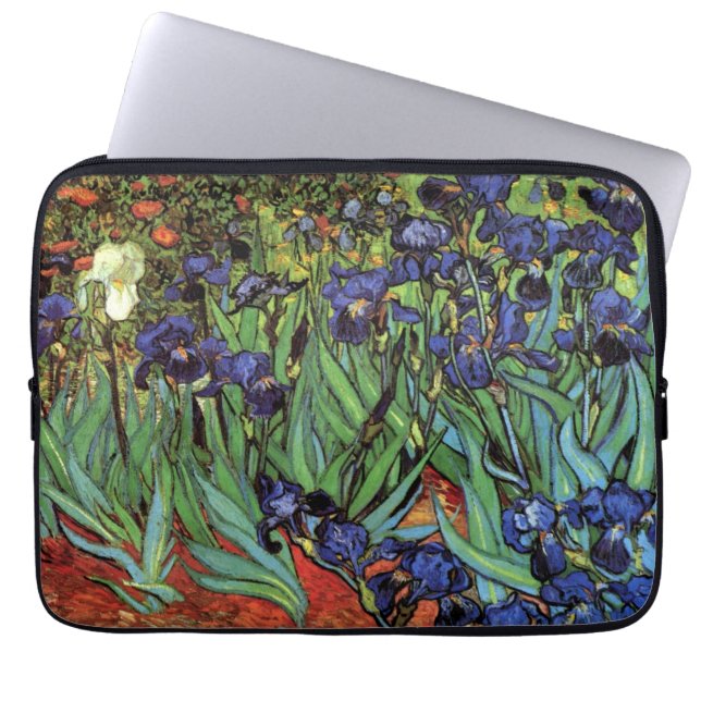 Irises van Vincent van Gogh,  tuinkunst Laptop Sleeve (Voorkant)