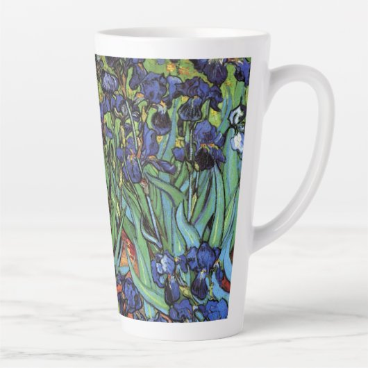 Irises van Vincent van Gogh,  tuinkunst Latte Mok (Rechts)