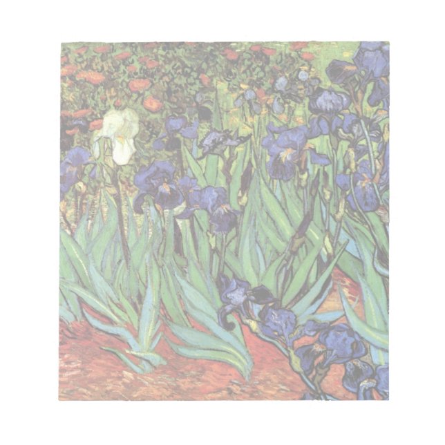 Irises van Vincent van Gogh,  tuinkunst Notitieblok (Voorkant)