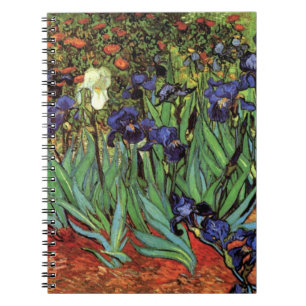 Irises van Vincent van Gogh,  tuinkunst Notitieboek