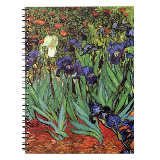 Irises van Vincent van Gogh,  tuinkunst Notitieboek (Voorkant)