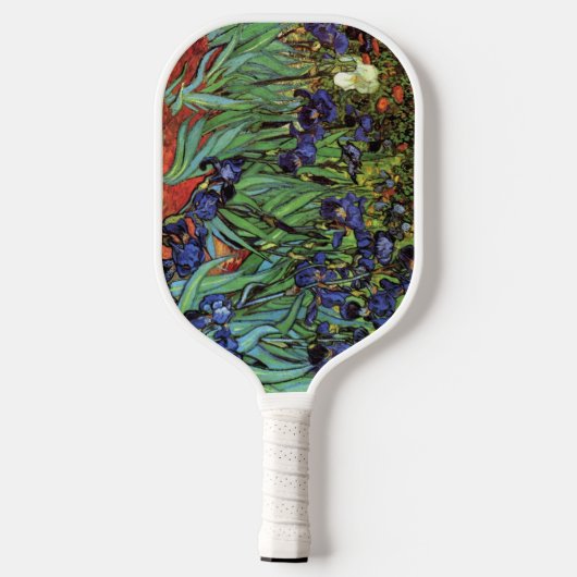Irises van Vincent van Gogh,  tuinkunst Pickleball Paddle (Achterkant)