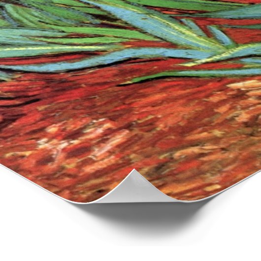 Irises van Vincent van Gogh,  tuinkunst Poster (Hoek)