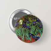 Irises van Vincent van Gogh,  tuinkunst Ronde Button 5,7 Cm (Voorkant /achterkant)