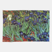 Irises van Vincent van Gogh,  tuinkunst Theedoek (Horizontaal)