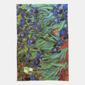 Irises van Vincent van Gogh,  tuinkunst Theedoek (Verticaal)