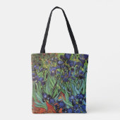 Irises van Vincent van Gogh,  tuinkunst Tote Bag (Achterkant)