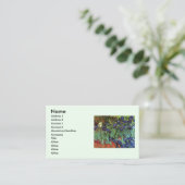 Irises van Vincent van Gogh, tuinkunst Visitekaartje (Staand voorkant)
