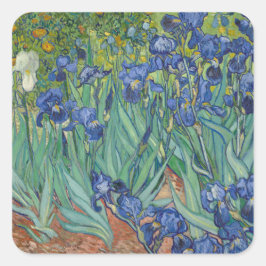 Irises van Vincent Van Gogh Vierkante Sticker