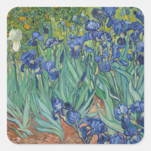 Irises van Vincent Van Gogh Vierkante Sticker