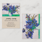 Irises van Vincent Van Gogh Visitekaartje (Voorkant / Achterkant)